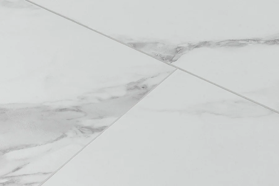 Audacity 12mm Laminate Tile White Marble Built-in Underlay - Image 4