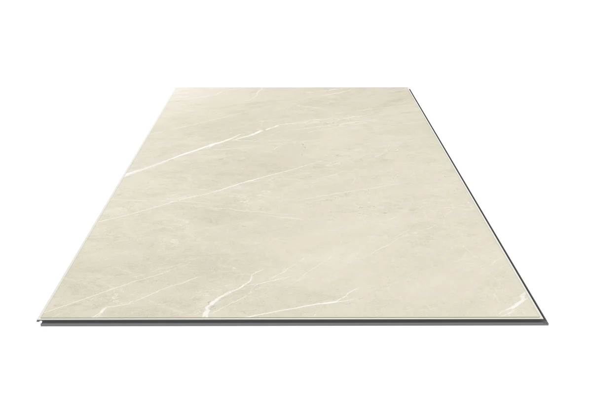 Audacity Rigid Core Pre-Grout Click Vinyl Flooring Cream Stone Tile Built-In Underlay - Image 5