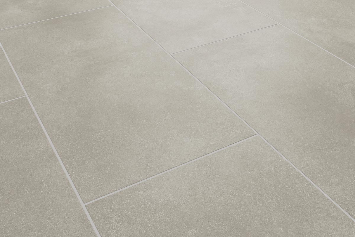 Audacity Rigid Core Pre-Grout Click Vinyl Stone Grey Tile Built-in Underlay - Image 3