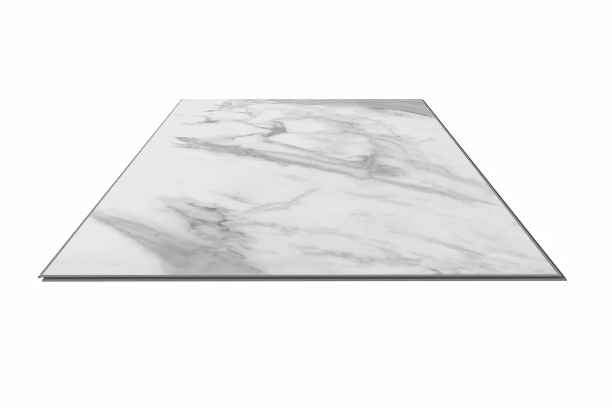 Audacity Rigid Core Pre-Grout Click Vinyl White Marble Tile Built-in Underlay - Image 4