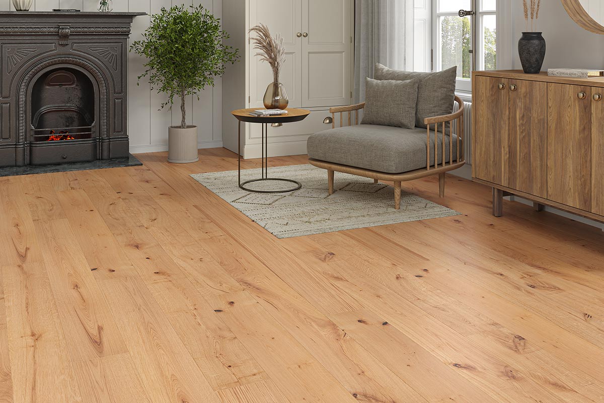 Galleria Engineered Rustic Oak Flooring 20mm x 190mm Jenson Smooth UV Lacquered - Image 2