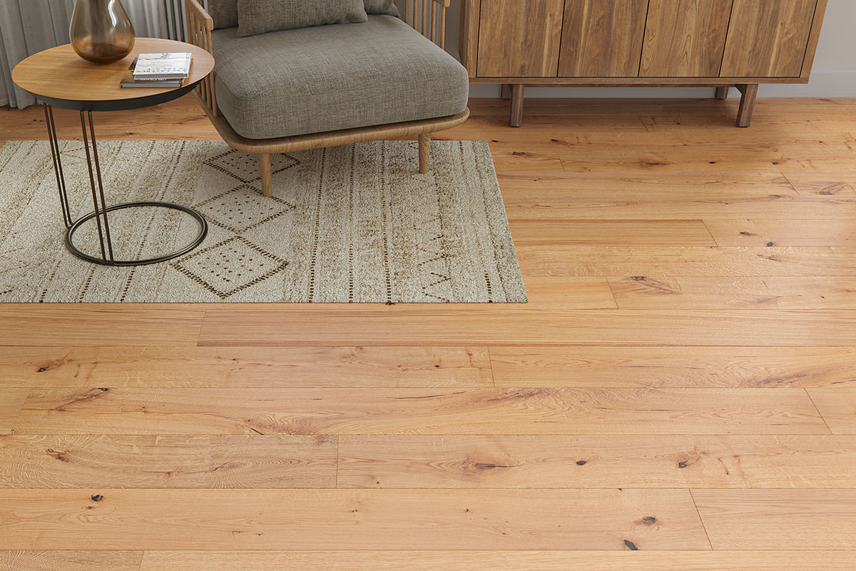 Galleria Engineered Rustic Oak Flooring 20mm x 190mm Jenson Smooth UV Lacquered - Image 3