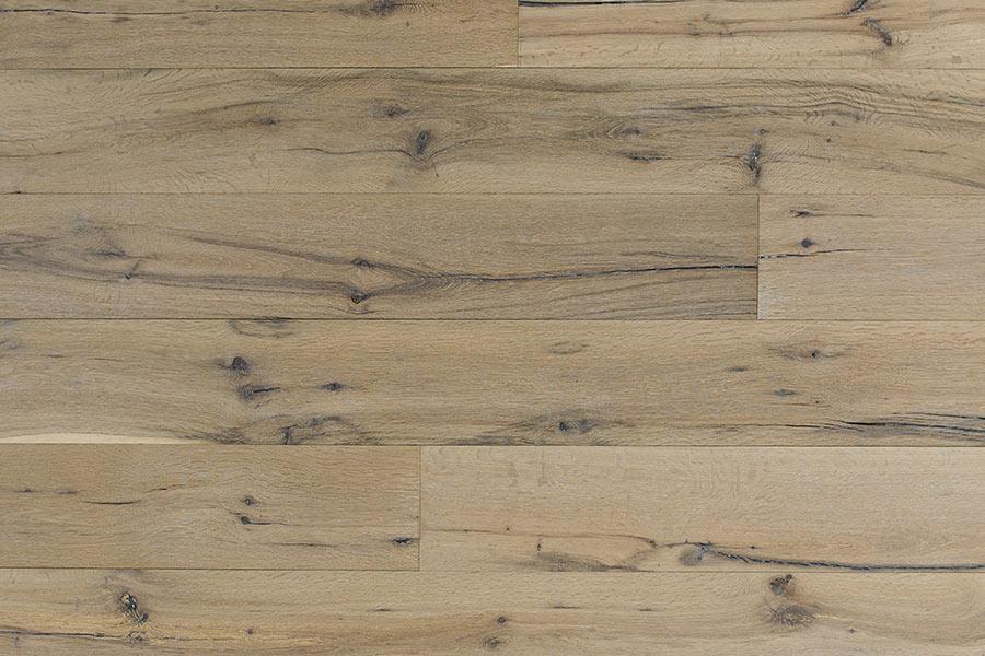 Galleria Professional Distressed Extra Rustic Engineered Oak Flooring 14mm x 190mm Buttermilk Lacquered - Image 5