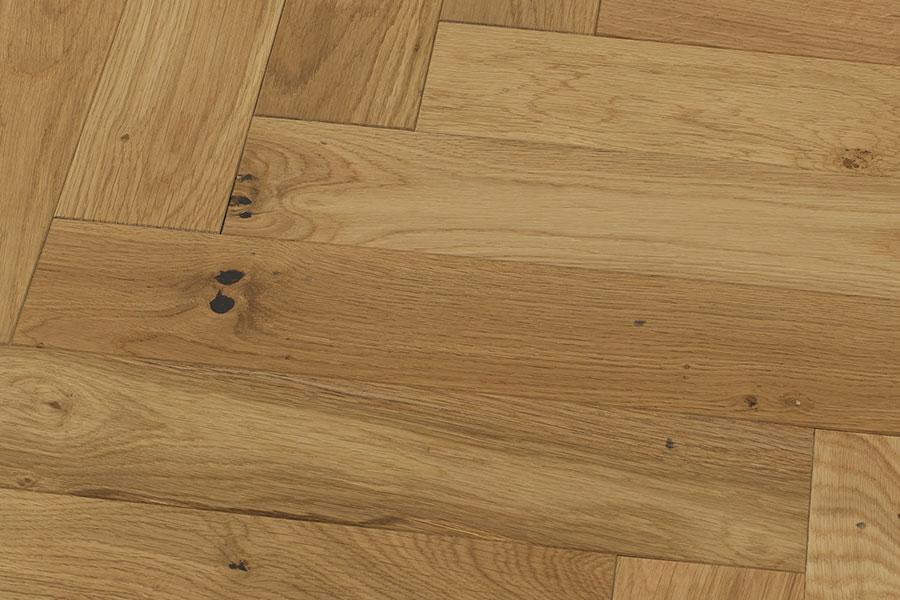 Galleria Professional Engineered Rustic Oak Herringbone Flooring 20mm x 90mm Natural Brushed & Oiled - Image 4