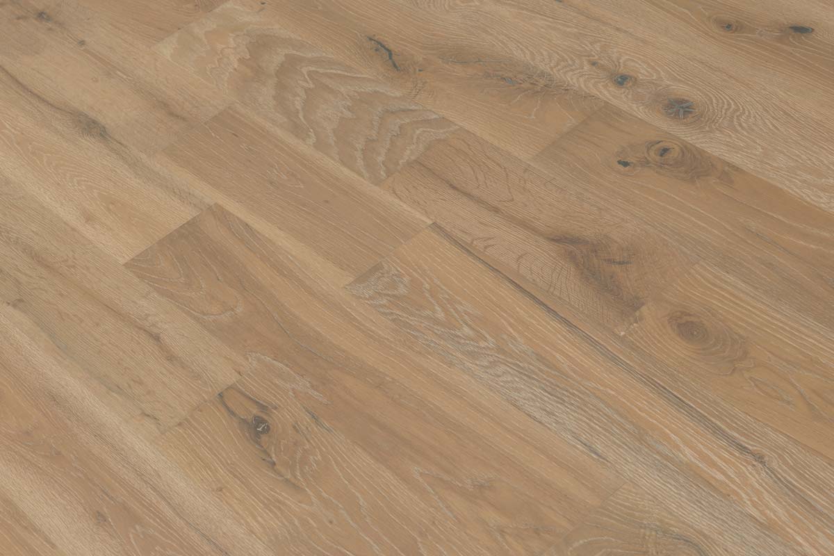Galleria Professional Solid European Rustic Oak Flooring 18mm x 150mm Stoney Grey Brushed & Lacquered - Image 4