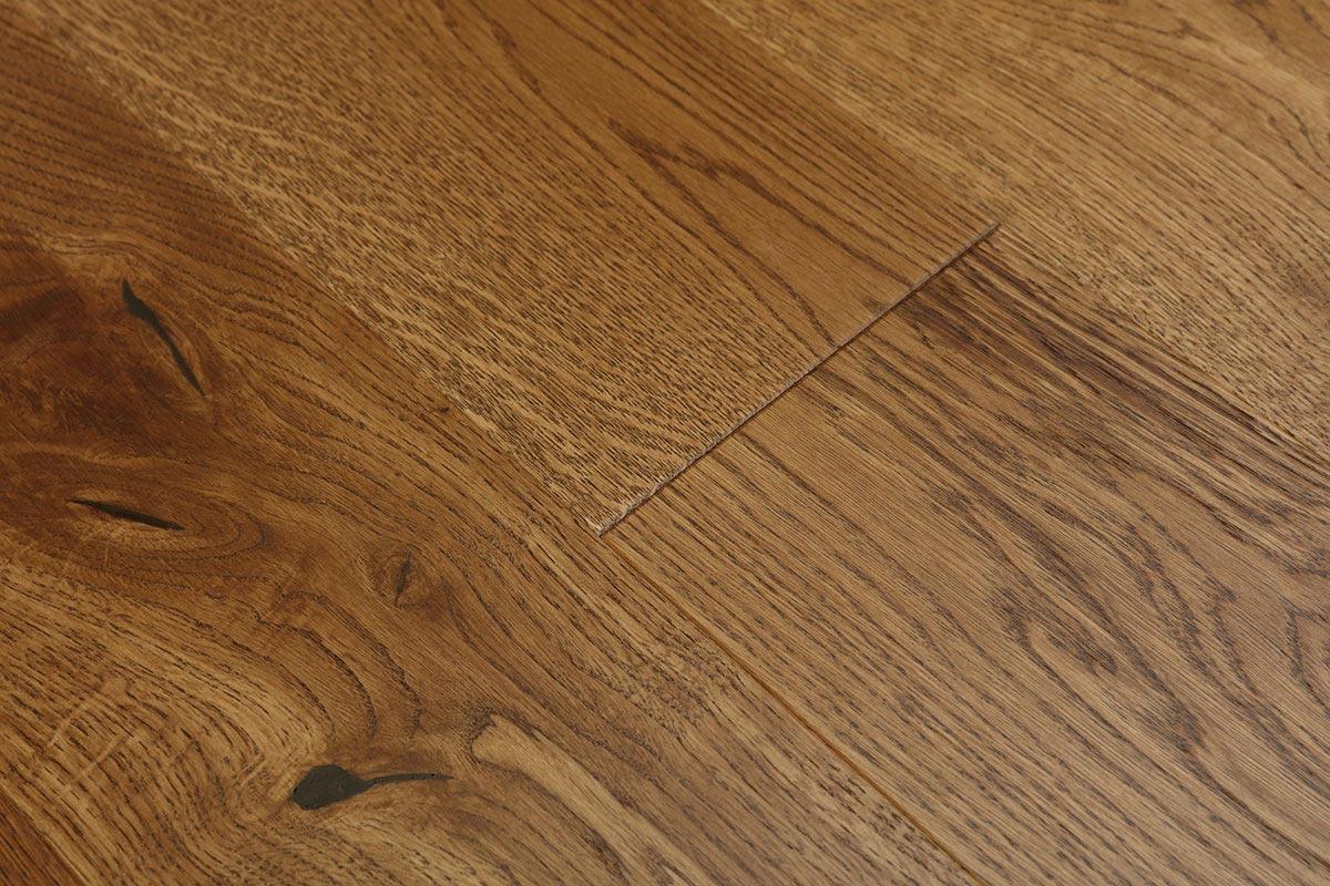 Home Choice Engineered European Nature Oak Flooring 14mm x 180mm Chestnut Brushed Matt Lacquered - Image 4
