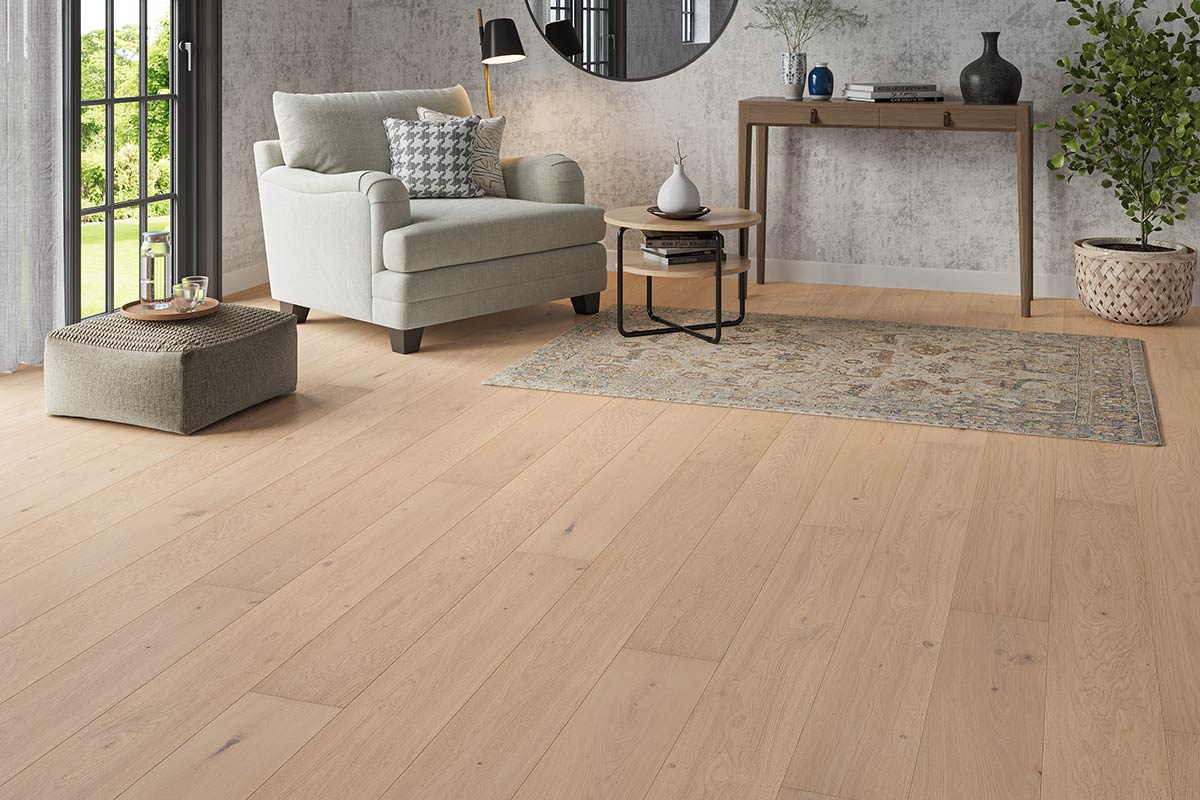 Home Choice Engineered Rustic Oak Flooring 14mm x 190mm Leighton Smooth UV Oiled - Image 2