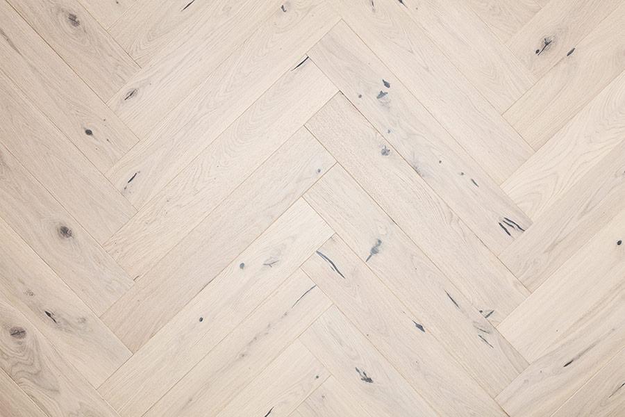 Home Choice Herringbone Engineered European Rustic Oak Flooring 14mm x 130mm Cappuccino Lacquered - Image 2
