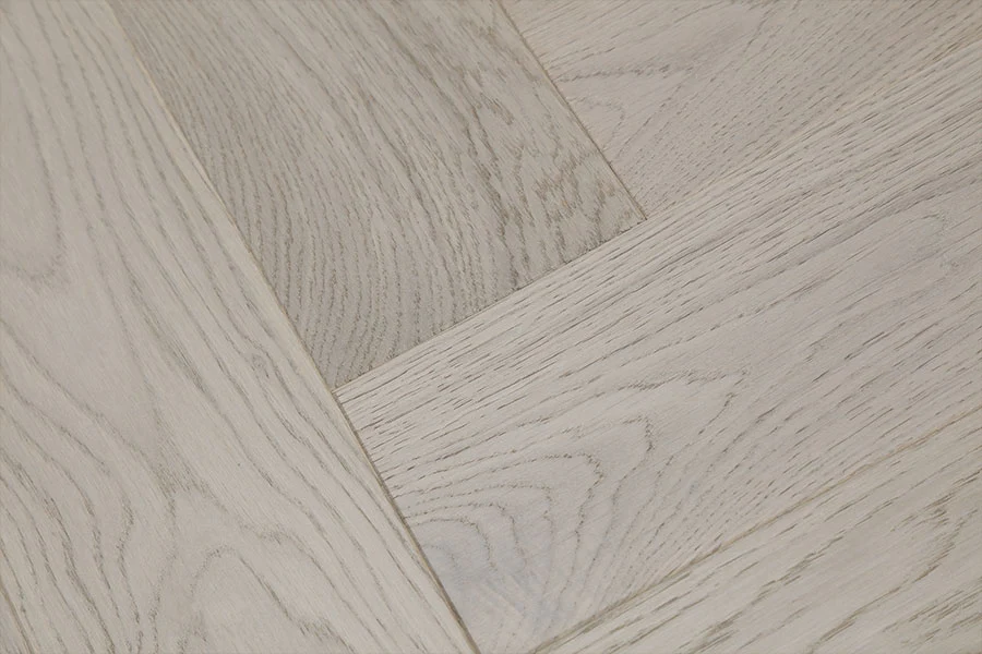 Home Choice Herringbone Engineered European Select Oak Flooring 14mm x 130mm Marzipan Lacquered - Image 4