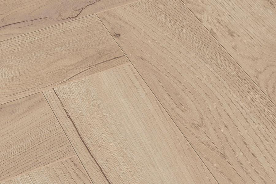 Series Woods 8mm Herringbone Laminate Flooring Roma Oak - Image 4