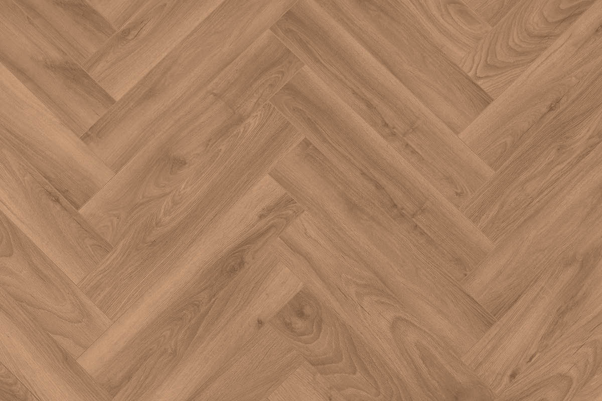 Series Woods 8mm Herringbone Laminate Flooring Warm Honey Oak - Image 5