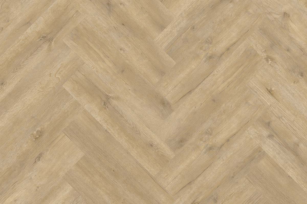 Spectra Luxury Acoustic Rigid Core Click Vinyl Flooring Latte Oak Herringbone Built-In Underlay - Image 2