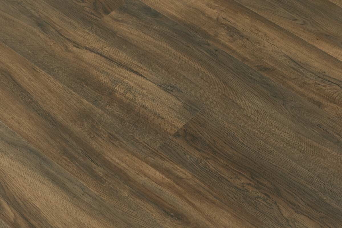 Spectra Luxury Gluedown Vinyl Flooring Mocha Grain Oak Plank - Image 2