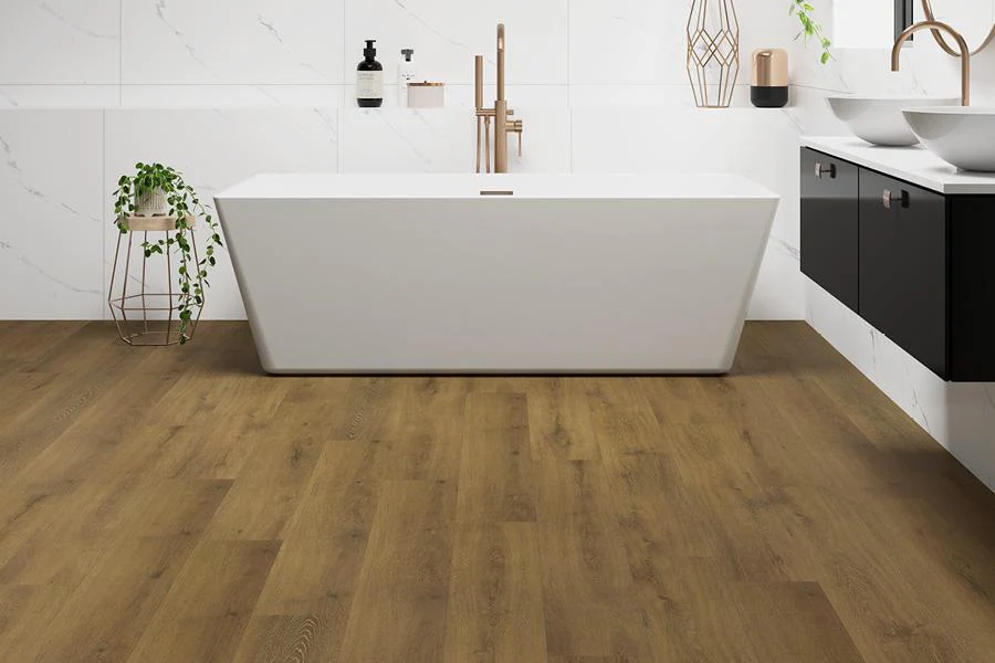 Spectra Luxury Rigid Core Click Vinyl Flooring Amber Nut Plank - Image 6